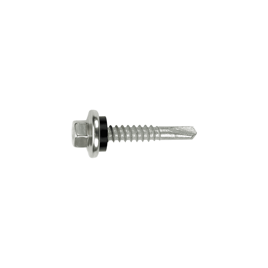 #12 MAC SD3 Tornillo Autoperforante de Metal, Tapa de Acero Inóxidable HWH