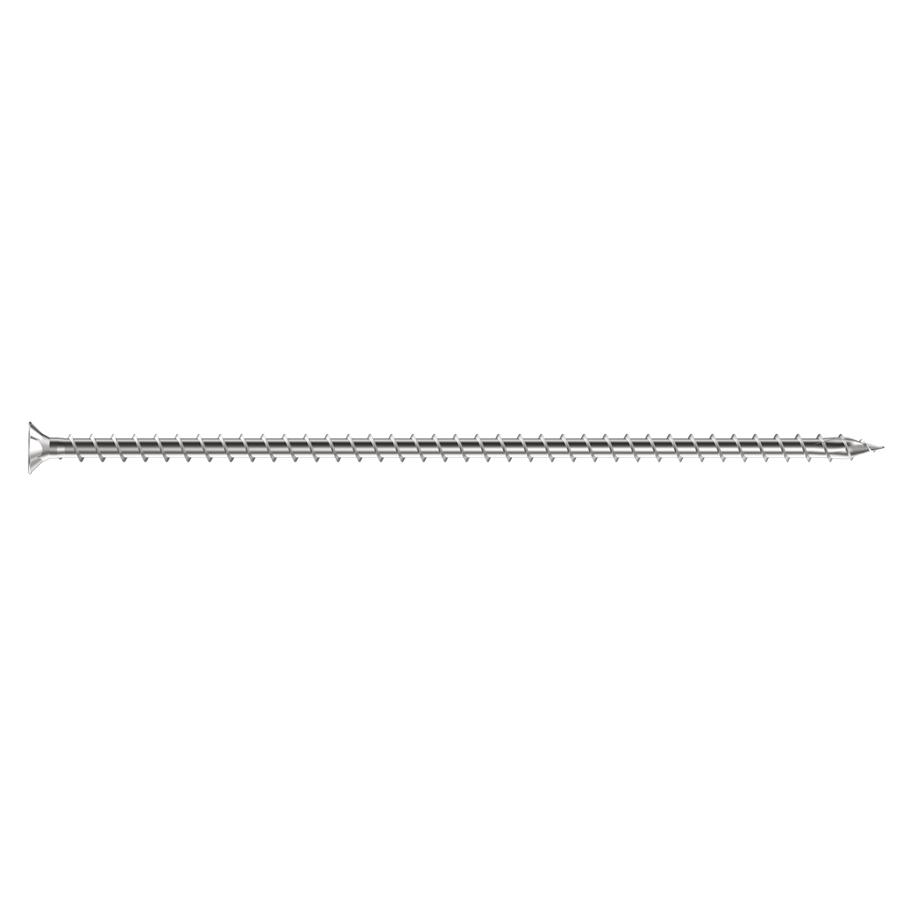 HTP Tornillo para Madera de Rosca Completa Variable con Cabeza Avellanada, Acero al Carbono